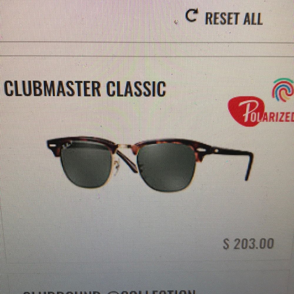 Ray Ban clubmaster classic polarized